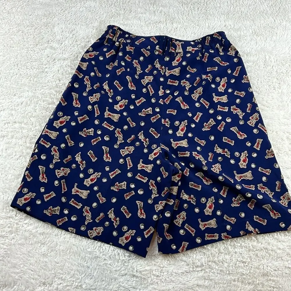 Line Up For Sport high waist‎ golf print shorts, size 6 small
